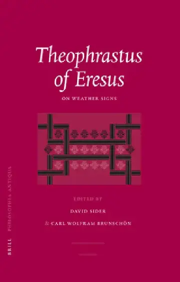 Cover of Theophrastus of Eresus