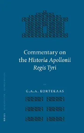 Cover of Commentary on the Historia Apollonii Regis Tyri