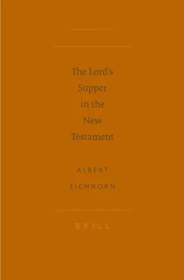 Cover of The Lord's Supper in the New Testament