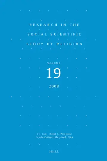 Cover of Research in the Social Scientific Study of Religion, Volume 19