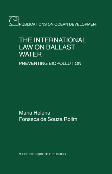 Cover of The International Law on Ballast Water