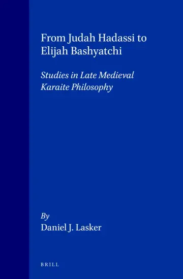 Cover of From Judah Hadassi to Elijah Bashyatchi