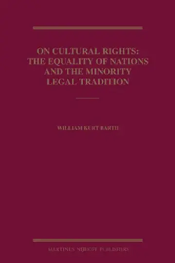 Cover of On Cultural Rights