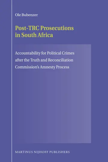 Cover of Post-trc Prosecutions in South Africa
