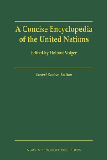 Cover of A Concise Encyclopedia of the United Nations