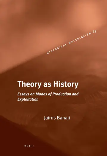 Cover of Theory as History