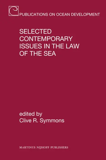 Cover of Selected Contemporary Issues in the Law of the Sea