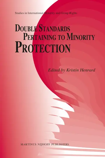 Cover of Double Standards Pertaining to Minority Protection