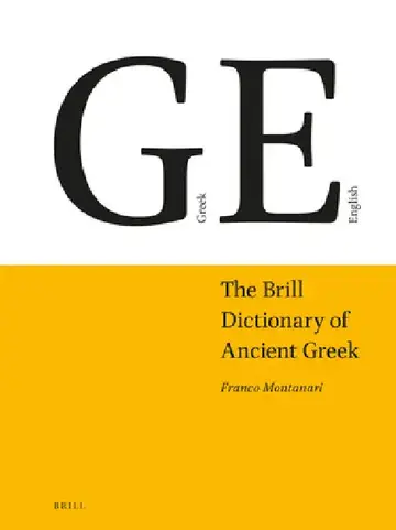 Cover of The Brill Dictionary of Ancient Greek