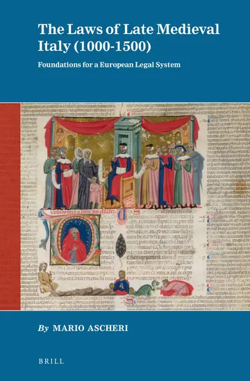 Cover of The Laws of Late Medieval Italy (1000-1500)