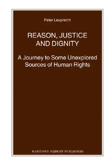 Cover of Reason, Justice and Dignity