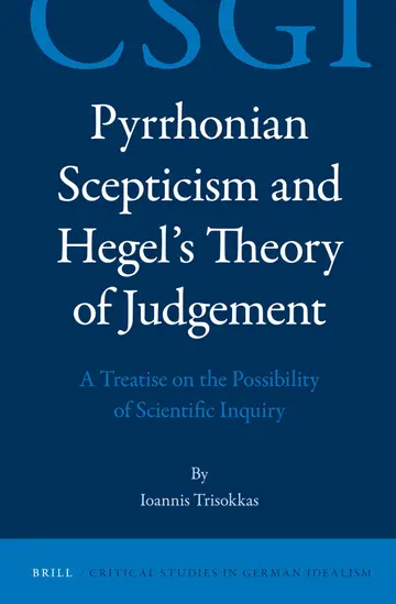 Cover of Pyrrhonian Scepticism and Hegel’s Theory of Judgement