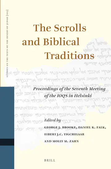 Cover of The Scrolls and Biblical Traditions