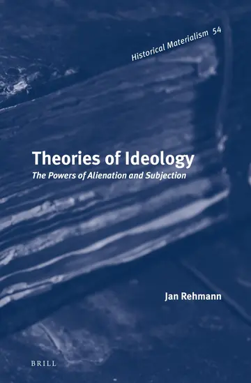 Cover of Theories of Ideology