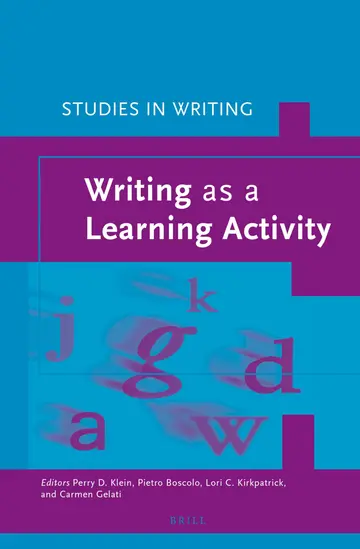 Cover of Writing as a Learning Activity