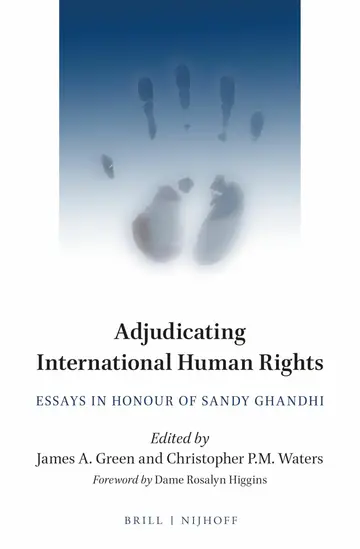 Cover of Adjudicating International Human Rights