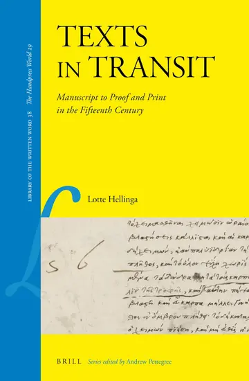 Cover of Texts in Transit