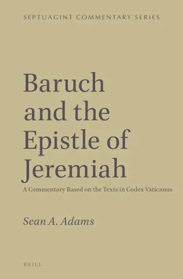 Cover of Baruch and the Epistle of Jeremiah
