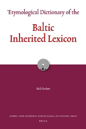 Cover of Etymological Dictionary of the Baltic Inherited Lexicon