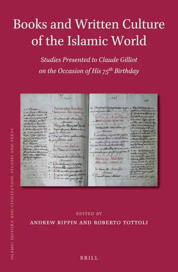 Cover of Books and Written Culture of the Islamic World