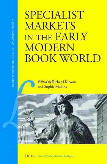 Cover of Specialist Markets in the Early Modern Book World