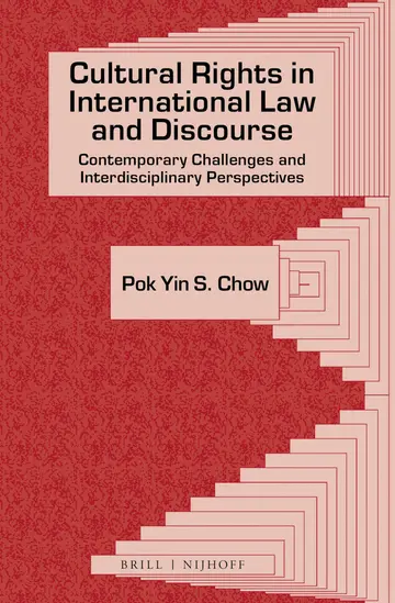 Cover of Cultural Rights in International Law and Discourse