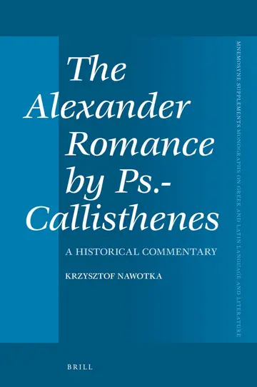 Cover of The Alexander Romance by Ps.-Callisthenes