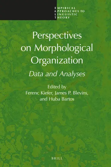 Cover of Perspectives on Morphological Organization