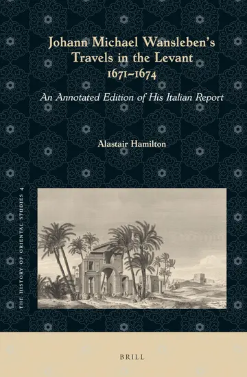 Cover of Johann Michael Wansleben's Travels in the Levant, 1671-1674