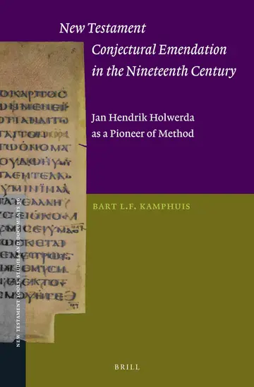 Cover of New Testament Conjectural Emendation in the Nineteenth Century