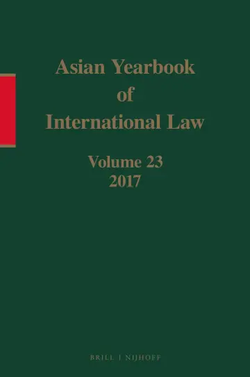 Cover of Asian Yearbook of International Law 2017