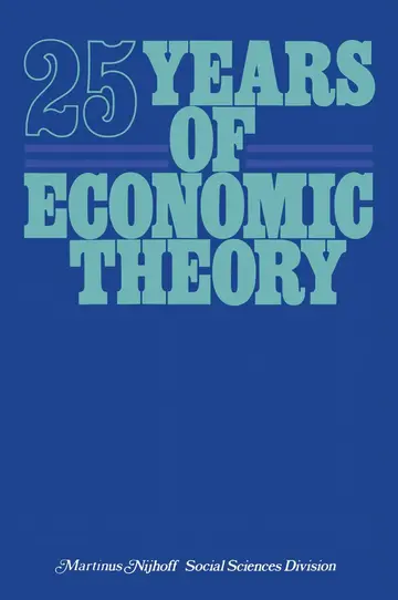 Cover of 25 Years of Economic Theory