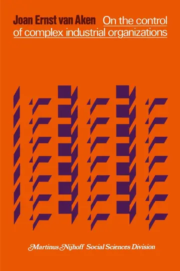 Cover of On the control of complex industrial organizations