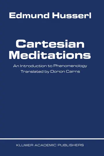 Cover of Cartesian Meditations