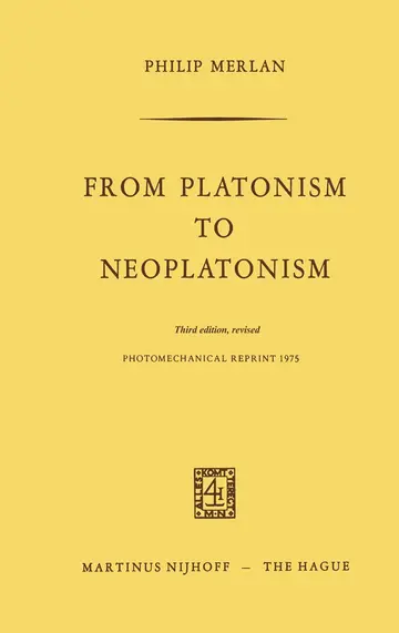 Cover of From Platonism to Neoplatonism