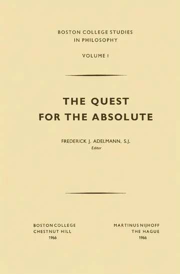 Cover of The Quest for the Absolute