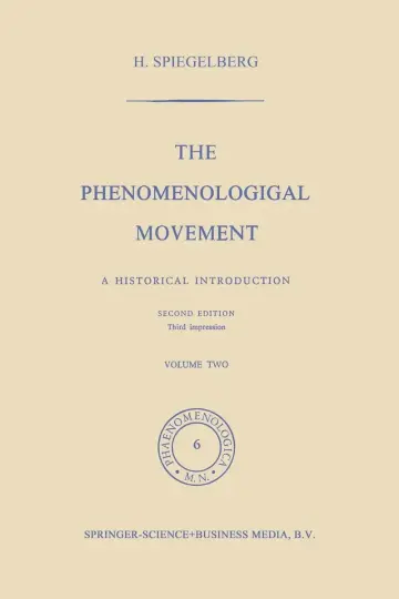 Cover of The Phenomenological Movement