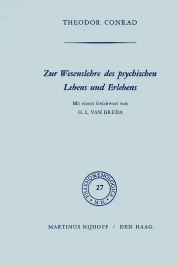 Cover of Zur Wesenlehre Des Psychischen Lebens Und Erlebens