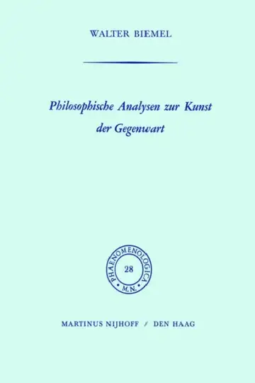 Cover of Philosophische Analysen Zur Kunst Der Gegenwart