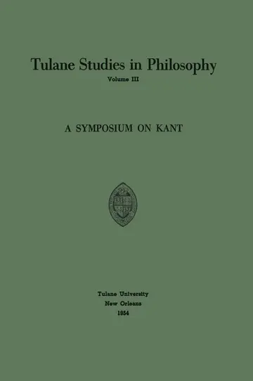 Cover of A Symposium on Kant