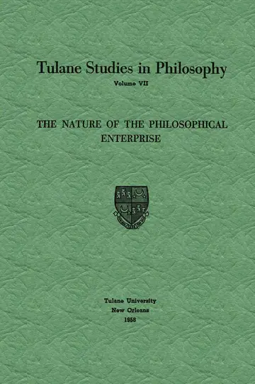 Cover of The Nature of the Philosophical Enterprise