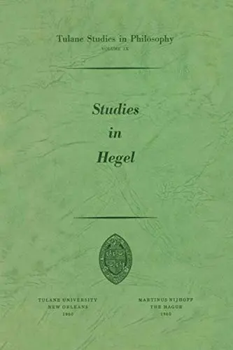 Cover of Studies in Hegel