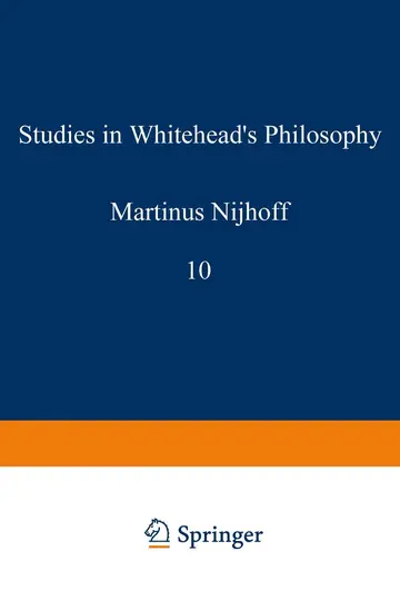 Cover of Studies in Whitehead s Philosophy