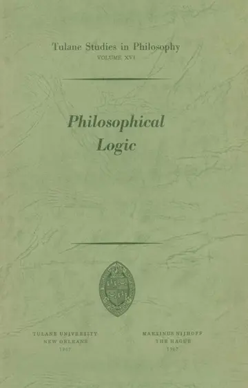 Cover of Philosophical Logic