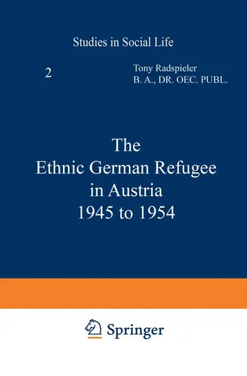 Cover of The Ethnic German Refugee in Austria 1945 to 1954