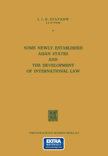 Cover of Some Newly Established Asian States and the Development of International Law