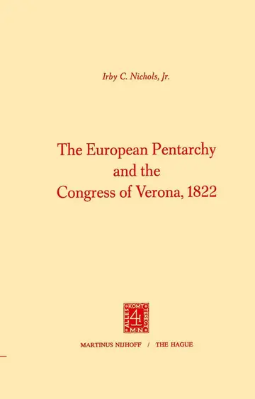 Cover of The European Pentarchy and the Congress of Verona, 1822