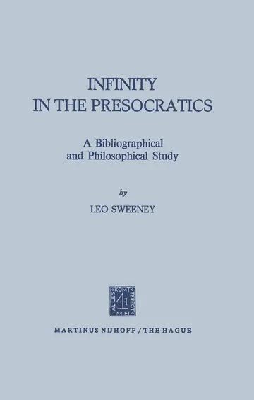 Cover of Infinity in the Presocratics