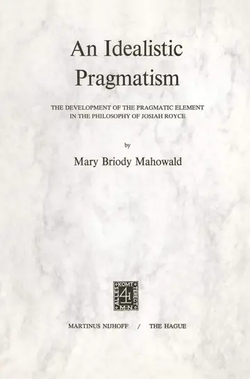 Cover of An Idealistic Pragmatism