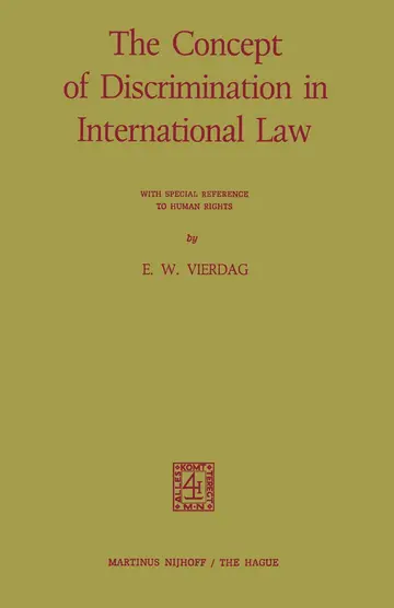 Cover of The Concept of Discrimination in International Law